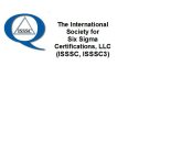 Q ISSSC, ISSSC3, ISSSC3, ISSSC, THE INTERNATIONAL SOCIETY FOR SIX SIGMA CERTIFICATIONS