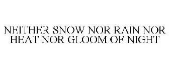NEITHER SNOW NOR RAIN NOR HEAT NOR GLOOM OF NIGHT