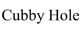 CUBBY HOLE
