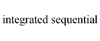 INTEGRATED SEQUENTIAL