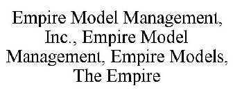 EMPIRE MODEL MANAGEMENT, INC., EMPIRE MODEL MANAGEMENT, EMPIRE MODELS, THE EMPIRE