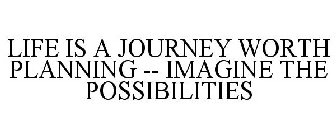 LIFE IS A JOURNEY WORTH PLANNING -- IMAGINE THE POSSIBILITIES