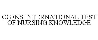 CGFNS INTERNATIONAL TEST OF NURSING KNOWLEDGE