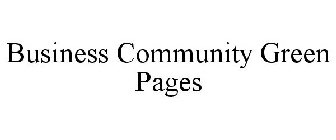 BUSINESS COMMUNITY GREEN PAGES