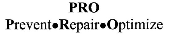 PRO PREVENT · REPAIR · OPTIMIZE