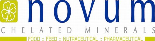 NOVUM CHELATED MINERALS FOOD FEED NUTRACEUTICAL PHARMACEUTICAL