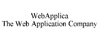 WEBAPPLICA THE WEB APPLICATION COMPANY