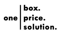 ONE BOX. PRICE. SOLUTION.