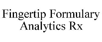 FINGERTIP FORMULARY ANALYTICS RX