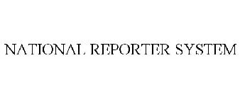 NATIONAL REPORTER SYSTEM