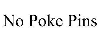 NO POKE PINS