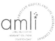 AMLI AMERICAN MEDICAL AND LIFE INSURANCE COMPANY BRINGING CREATIVE INSURANCE SOLUTIONS COAST-TO-COAST