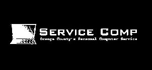 SERVICE COMP ORANGE COUNTY'S PERSONAL COMPUTER SERVICE