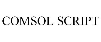 COMSOL SCRIPT