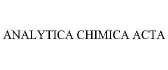 ANALYTICA CHIMICA ACTA