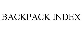 BACKPACK INDEX