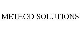 METHOD SOLUTIONS