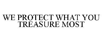 WE PROTECT WHAT YOU TREASURE MOST