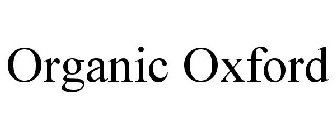 ORGANIC OXFORD