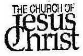 THE CHURCH OF JESUS CHRIST