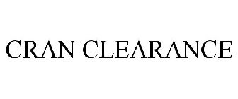 CRAN CLEARANCE