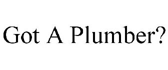 GOT A PLUMBER?