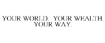 YOUR WORLD. YOUR WEALTH. YOUR WAY.