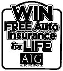 WIN FREE AUTO INSURANCE FOR LIFE AIG AUTO INSURANCE