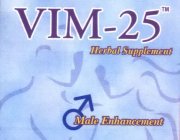 VIM-25 HERBAL SUPPLEMENT MALE ENHANCEMENT