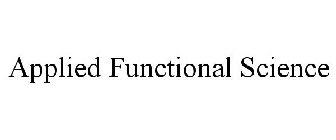 APPLIED FUNCTIONAL SCIENCE