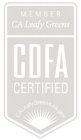 MEMBER CA LEAFY GREENS CDFA CERTIFIED CALEAFYGREENS.CA.GOV