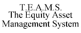 T.E.A.M.S. THE EQUITY ASSET MANAGEMENT SYSTEM