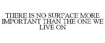 THERE IS NO SURFACE MORE IMPORTANT THAN THE ONE WE LIVE ON