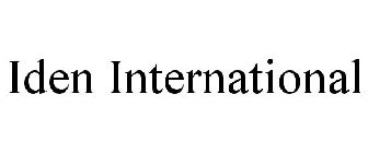 IDEN INTERNATIONAL