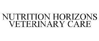 NUTRITION HORIZONS VETERINARY CARE