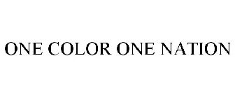 ONE COLOR ONE NATION