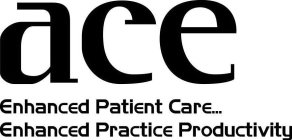 ACE ENHANCED PATIENT CARE... ENHANCED PRACTICE PRODUCTIVITY