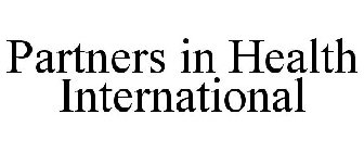 PARTNERS IN HEALTH INTERNATIONAL