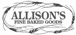 ALLISON'S FINE BAKED GOODS