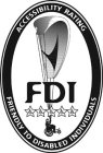 FDI ACCESSIBILITY RATING FRIENDLY TO DISABLED INDIVIDUALS