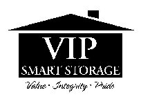 VIP SMART STORAGE VALUE · INTEGRITY · PRIDE