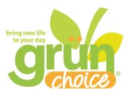 GRÜN CHOICE BRING NEW LIFE TO YOUR DAY