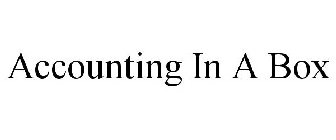 ACCOUNTING IN A BOX