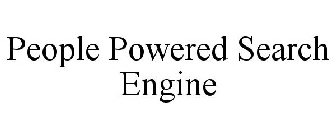PEOPLE POWERED SEARCH ENGINE