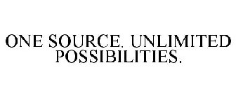 ONE SOURCE. UNLIMITED POSSIBILITIES.