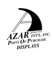 AZAR INT'L. INC. SINCE 1975 POINT OF PURCHASE DISPLAYS