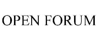 OPEN FORUM