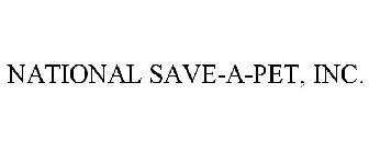 NATIONAL SAVE-A-PET, INC.