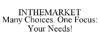 INTHEMARKET MANY CHOICES. ONE FOCUS: YOUR NEEDS!