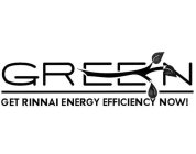 GREEN GET RINNAI ENERGY EFFICIENCY NOW!